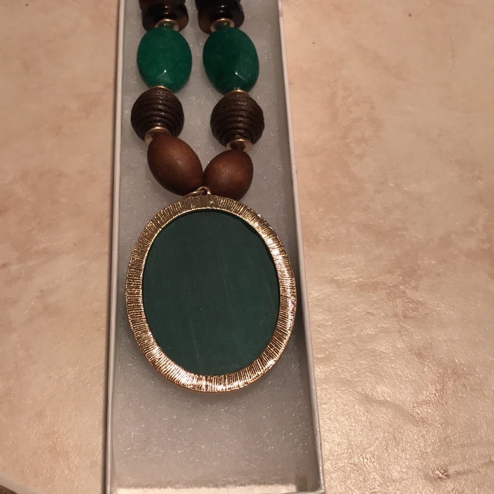 NWT SOUTHERN LIVING JEWEL GENUINE STONE NECKLACE GORGEOUS CHUNKY - Picture 11 of 13